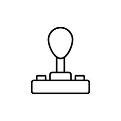 Joystick icon design with white background stock illustration
