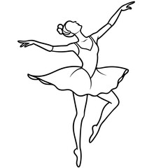 ballerina-dancing-silhouette-on-white-background