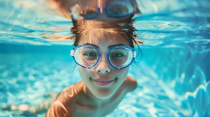 Fototapeta premium Swimming Charms, Menstrual Swimming Guide: Safety and Health Considerations