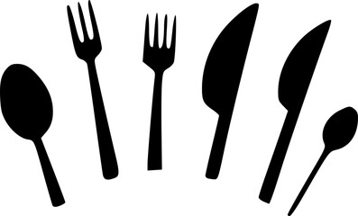 forks and knife / knives as kitchen utensils