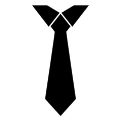 Necktie Icon  silhouette vector art illustration
