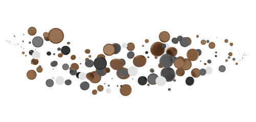 silver confetti explosion festive background