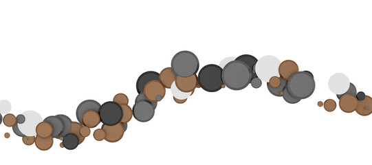 gold  Shower: Dynamic 3D Illustration of Dancing gold Confetti