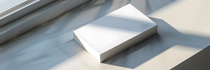 Blank business cards on grey textured background, top view. Mockup for design