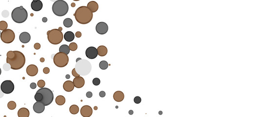 Radiant Revelry: Enthralling 3D Illustration of Shining gold Confetti