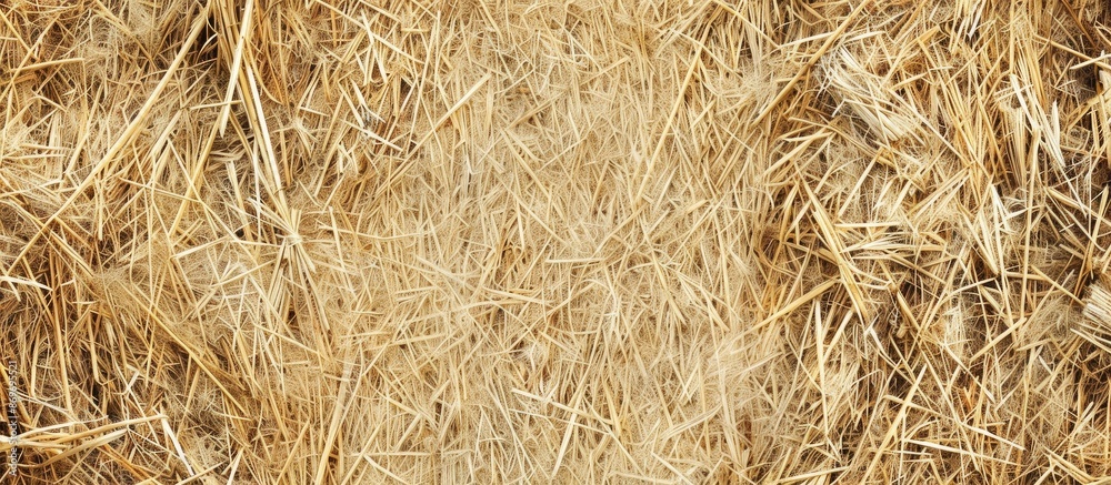 Poster Background of dry straw texture embellished with space for text insertion in an image. Copy space image. Place for adding text and design