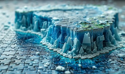 Iceberg Jigsaw Puzzle Close-Up