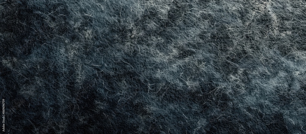 Poster Abstract art background with a dark gray felt texture, showcasing a solid color material with a grainy surface, and an ample copy space image.