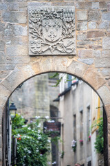 Historic Stone Archway in Vannes, Brittany, France