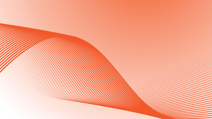 Orange abstract line background for backdrop or wallpaper