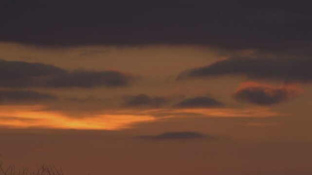 sunset over the city