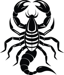 scorpion silhouette vector illustration 
