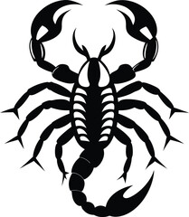 scorpion silhouette vector illustration 