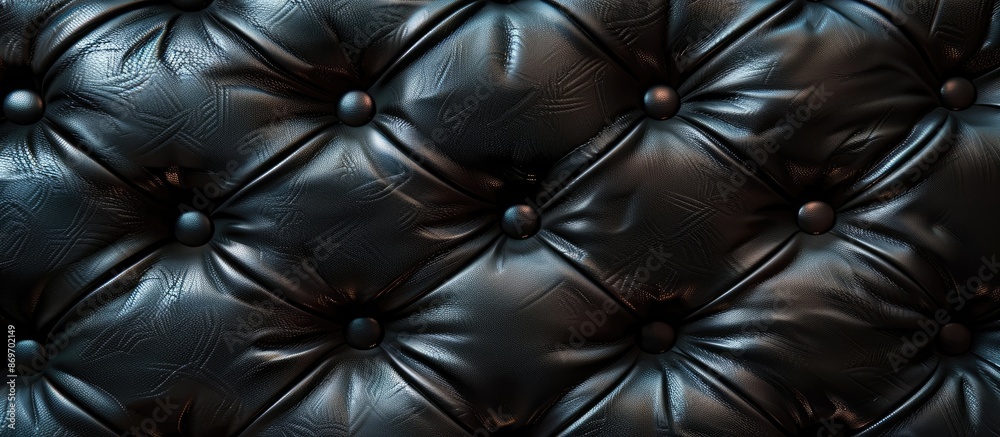 Poster the black leather's texture is visible in the copy space image.