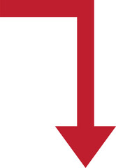 Red Arrow Icon Vector Illustration Design