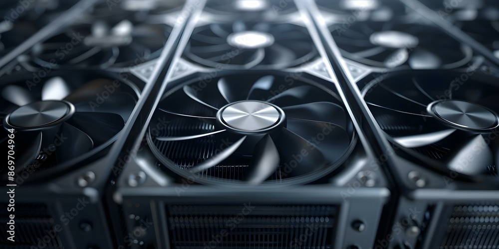 Poster visualizing ray tracing capabilities of gpu through dynamic lighting and shadows. concept ray tracin