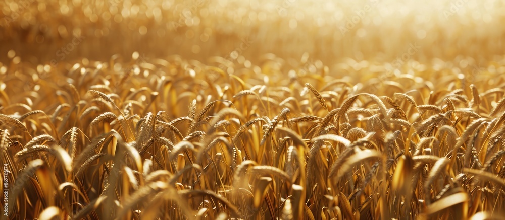 Poster Cornfield backdrop with ample copy space image.