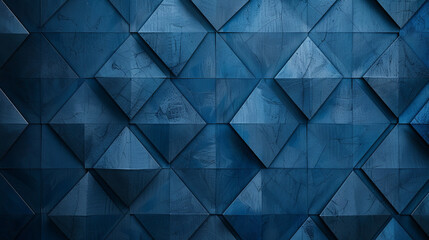 Sleek blue diamond pattern on a textured backdrop. Ideal for elegant and professional presentations.
