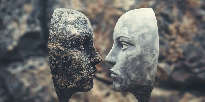 Understanding Internal Conflicts and Psychological Phenomena such as Split Personality and Dissociation. Concept Internal Conflicts, Psychological Phenomena, Split Personality, Dissociation
