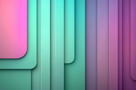 Modern abstract background with overlapping pastel-colored geometric shapes
