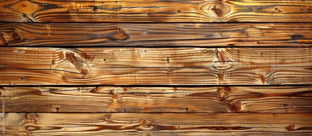 Poster Close-up view of a wooden texture serving as a background, with copy space image included.