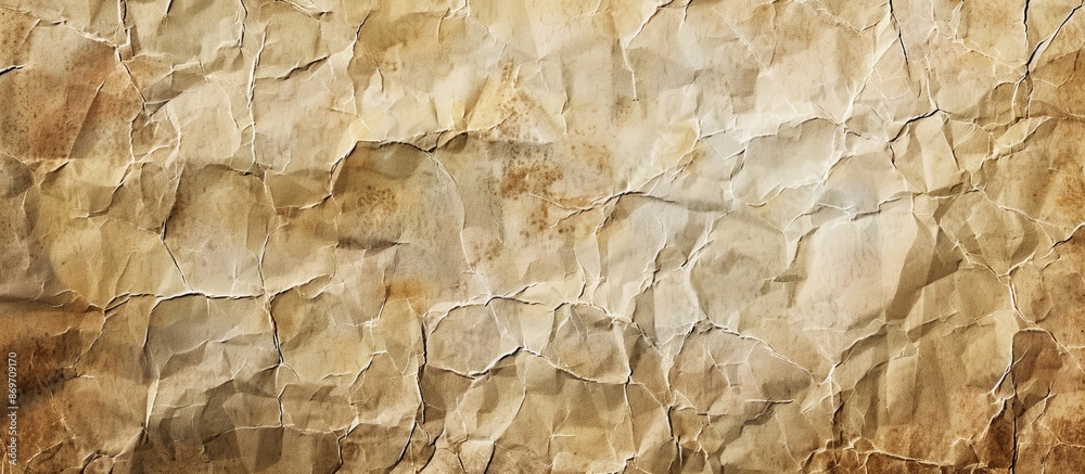 Poster Vintage paper texture for letters with intricate detailing on surface, ideal for background with vignette design, allowing for a copy space image.
