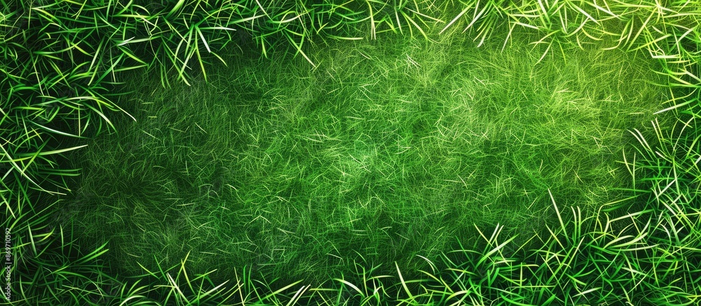 Poster green grass background with copy space image.