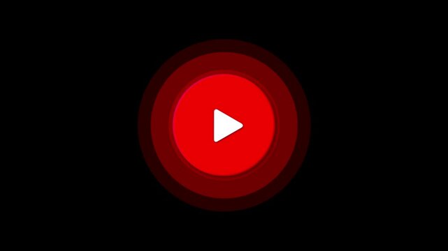 Play Online Video icon, video play website mobile design animation multimedia background. Button. Live Streaming Template. Broadcasting, Press to play live Streaming Social media, internet, mobile,