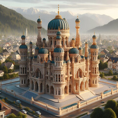 Obraz premium ANCIENT MANSION IN ANCIENT TIMES 