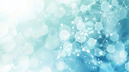 abstract medical futuristic 2D light blue geometrical background
