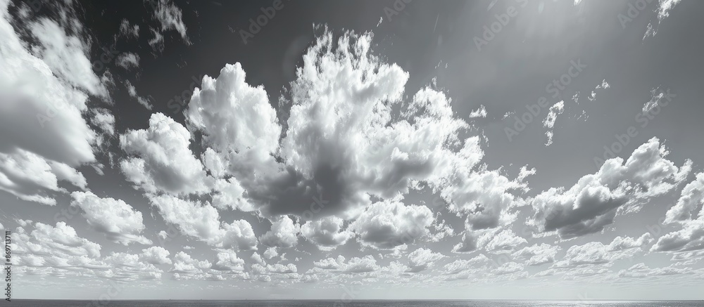 Aufkleber Enhance and refine my classic sky backdrop with intricate details for an improved choice in photo editing due to its suitability for replacement and further enhancement with copy space image.