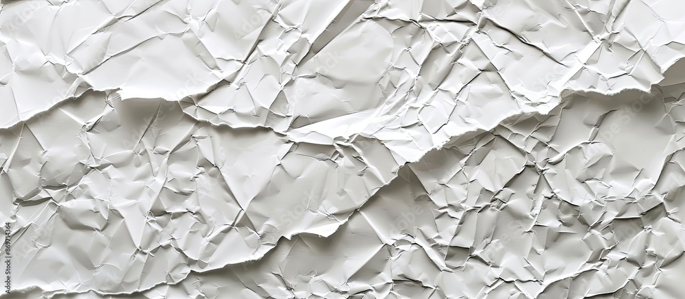 Poster An aesthetic option for designs is a white paper with creases and crumples, ideal as a grungy texture backdrop for a copy space image.