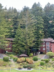 buildings in the mountains
