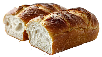 A half eaten African bread, Isolated on Transparent background.