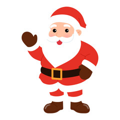 happy santa claus greeting