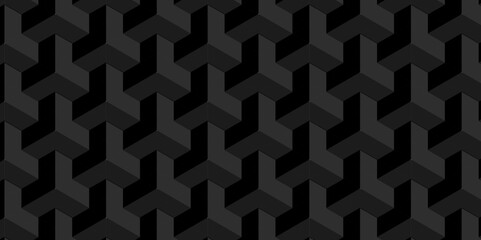 Vector of cube geometric pattern grid backdrop triangle background. Abstract cube geometric tile and mosaic wall or grid backdrop hexagon technology. black or gray geometric block cube structure.