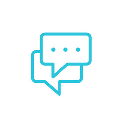 Fototapeta premium Talking Bubble conversation icon. Isolated on white background. From blue icon set