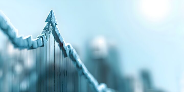 Graph showing revenue trends over time. Concept Revenue Trends, Financial Analysis, Business Performance, Income Growth, Forecasting