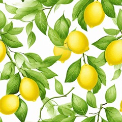 Lemon patterns wallpaper 