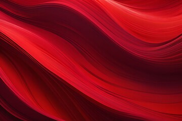 Abstract wavy twisted red gradient texture background.