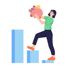 Character based flat illustration of roi 