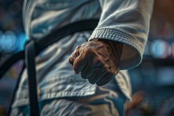 Judoka Handshake After Intense Judo Match - Sportsmanship and Respect in Martial Arts Competitions