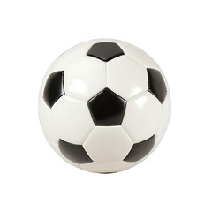Obraz premium A classic black and white soccer ball, perfect for sports, fitness, or lifestyle-related designs.