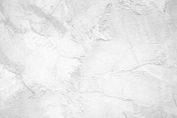 Naklejka premium Empty white plaster wall texture rough background. Abstract concrete floor. The beautiful wall pattern. Copy space for work, banner, wallpaper for design.