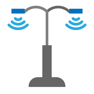 Light Pollution Vector Flat Icon Design