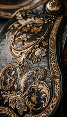 Intricate Olympic Equestrian Saddle Showcasing Exquisite Craftsmanship and Design