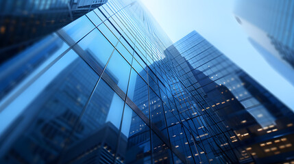 Financial business background with graphs. Can be used for your design. AI Generated