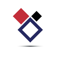 Logo of squares, background for business companies