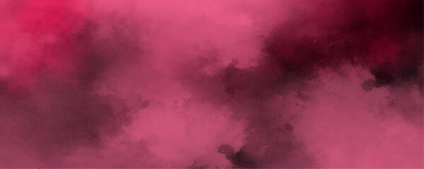 Abstract cosmic fuchsia neon paper textured. Pink sky with black background and blurred pattern background. light pink ink watercolor on black background. Two-color gradient. Modern social media post