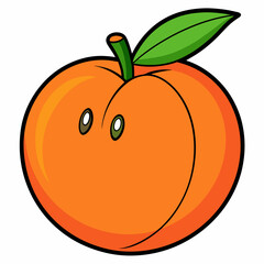 peach vector design 